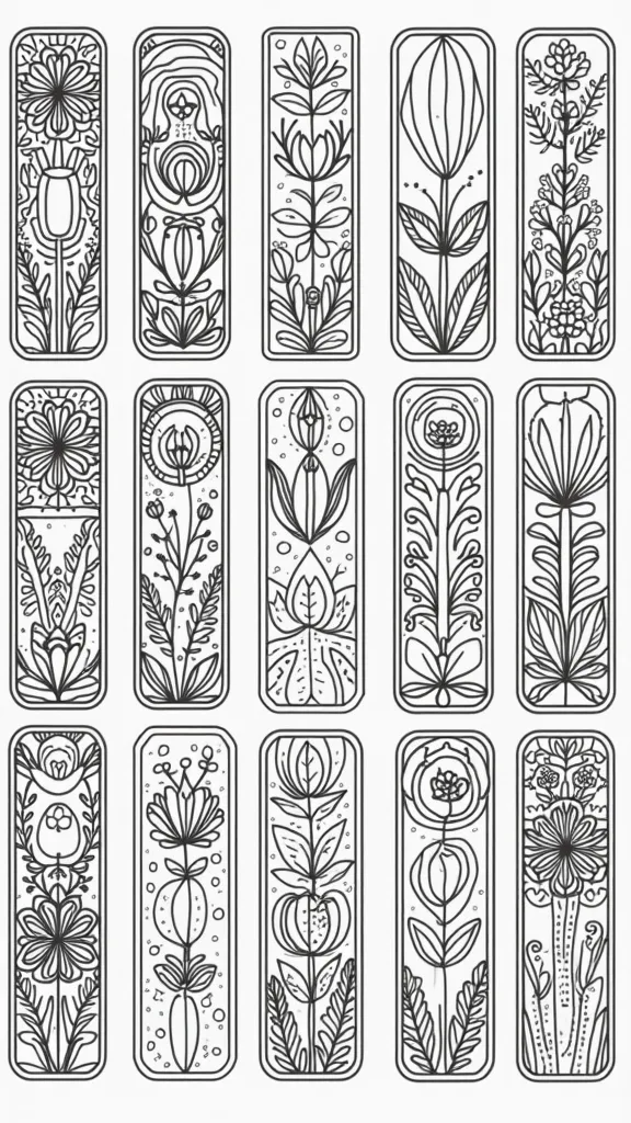 bookmark coloring page